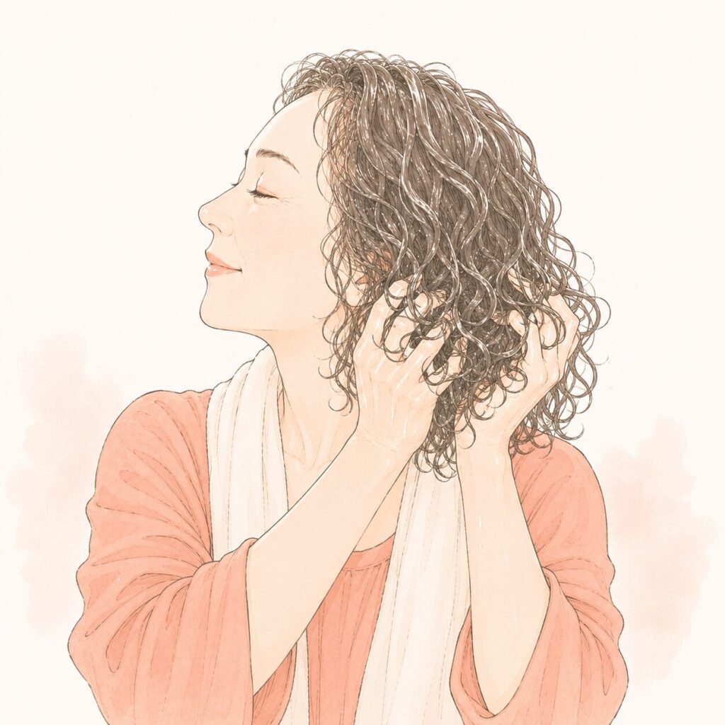 STEP3 ジェルでカールの形をつくる