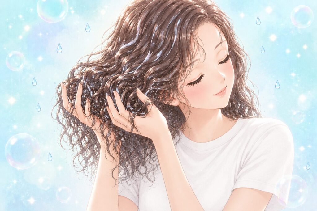 カーリーガールメソッド　スクランチ

